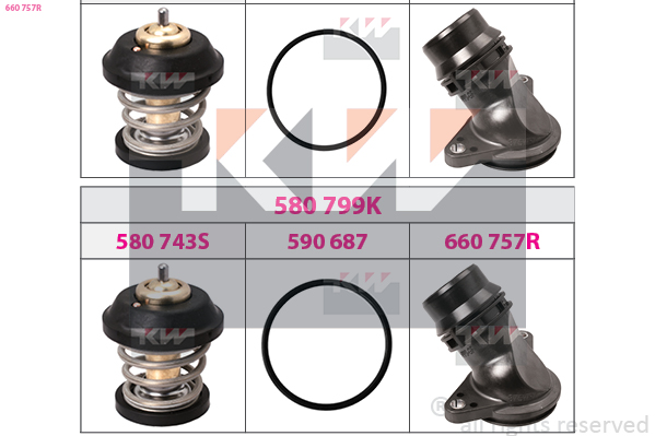 Flansa lichid racire 660 757R KW